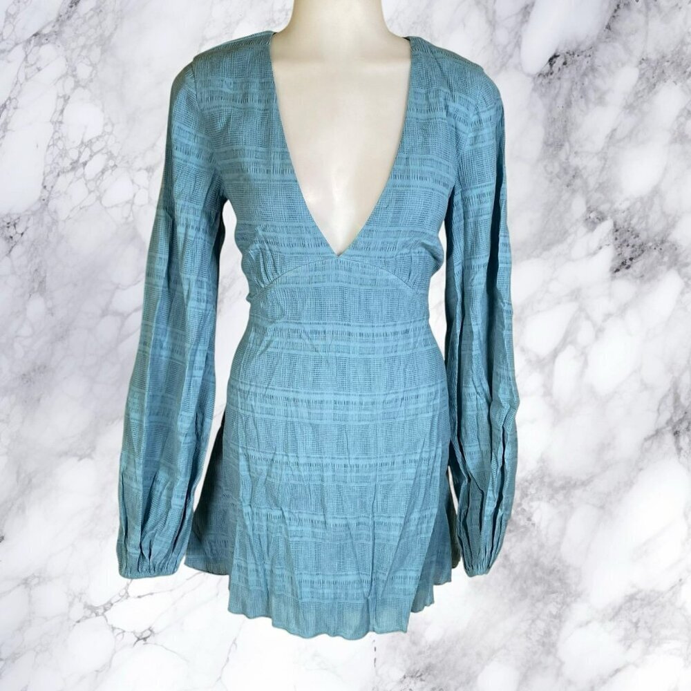 Tularosa Ryland Dress - Dusty Blue - Picture 2 of 8